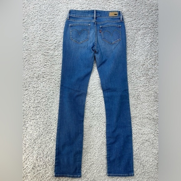 Levi's Jeans Womens 26 Mid Rise Straight Demi Curve Light Regular Wash Classic - Picture 4 of 4